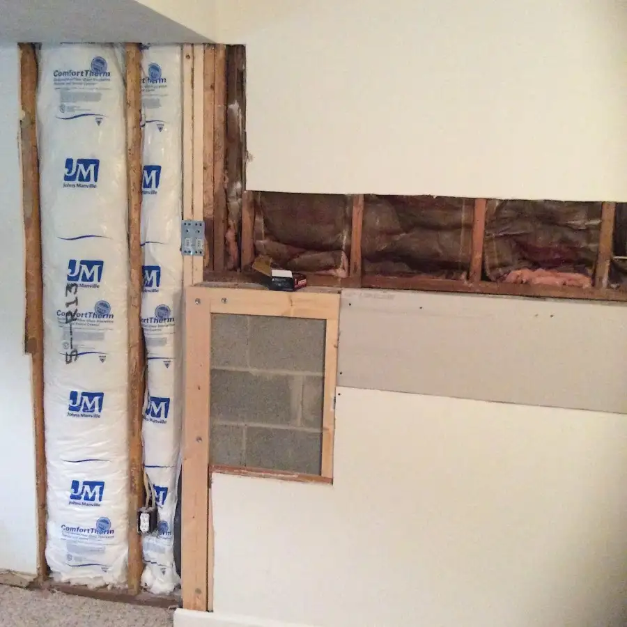 Wall insulation replacement during Contents Cleaning & Restoration in Orland Park